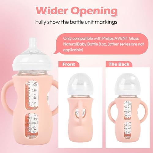 3 Pack Silicone Sleeves for Philips Avent Natural Glass Baby Bottles - Image 4