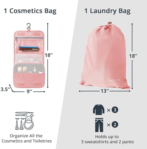 Compression Packing Cubes 8 Set, Compressible Space-Saving Packing Cubes - Image 4