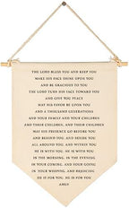 The Lord Bless You and Keep You Banner-Psalms Christian Inspiraional Pennant by Sioial