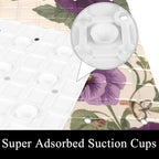 Shower Mat Non Slip 26.8 x 15.1 Inches, Butterfly Flowers Birds Bathtub Mat - Image 3