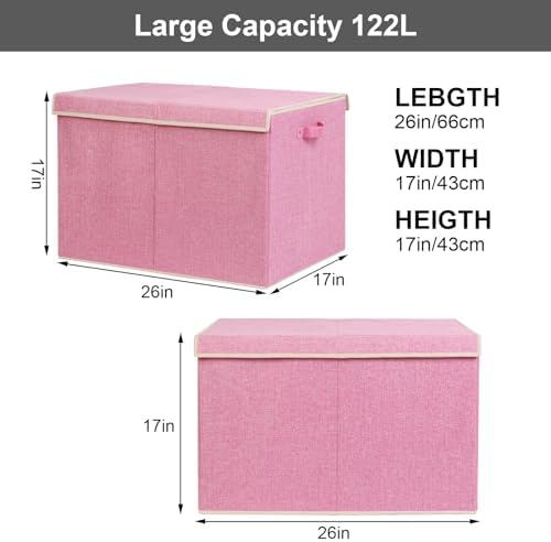 122L Large Toy Box Chest Storage - Image 3