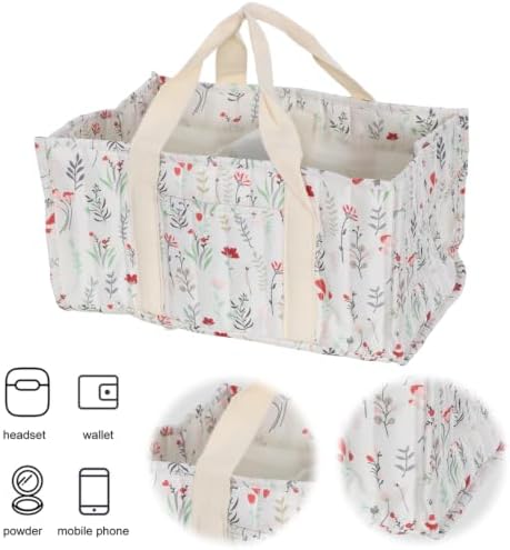 Woodland Diaper Caddy Organizer Stylish Nursery Storage Basket - Image 2