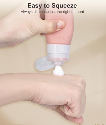 Quatish Travel Bottles for Toiletries, 3 oz Travel Size Containers - Image 4