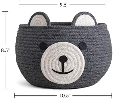 CherryNow Baby Basket for Gifts Empty, Cute Bear Design - Image 3