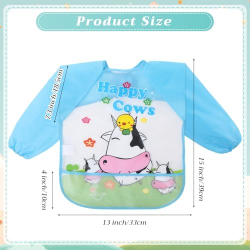 Tarpop Long Sleeve Bibs, Infant Smocks Bulk - Image 3