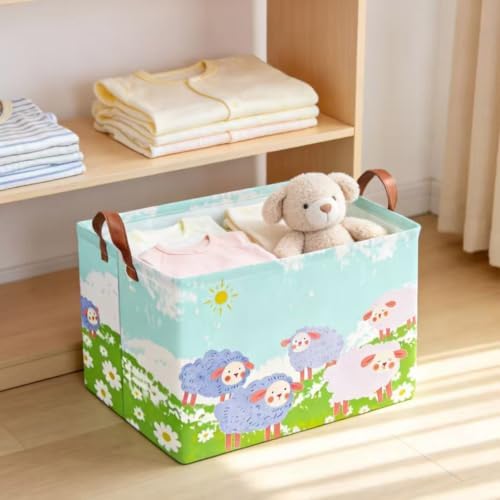 NTAOHAMPER Rectangular Storage Basket Empty, Storage Bin - Image 5