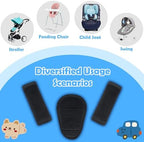 3 Pcs Stroller Straps Pads, Soft Breathable Fabric - Image 4