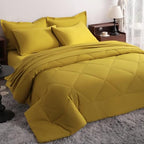 NTBAY King Microfiber Bed in a Bag, Comforter Set 7 Piece by NTBAY