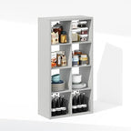 Furinno Cubic Extra Thick 8-Cube Closet Organizers and Storage, Light Grey - Image 5