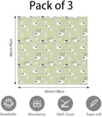 Muslin Swaddle Blankets for Newborn, 3 Pack Breathable Soft Receiving Blanket - Image 4