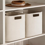 UBBCARE Storage Cubes 11 Inch, Cotton Rope Woven Baskets - Image 6