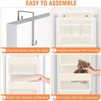 Over The Door Organizer Storage Large Capacity Hanging Bedroom Storage - Image 3
