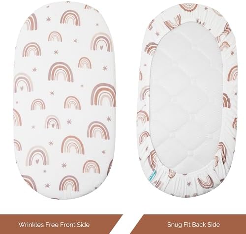 Muslin Bassinet Sheets for Maxi COSI Iora, Delta Children, Munchkin Brica - Image 6