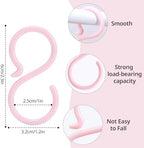 POVETIRE 30 Pack 2.5 Inch Rubber Pink S Hook - Image 3
