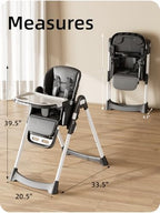 Babilous Baby High Chair, Foldable Feeding Chair - Image 5
