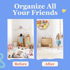 Large Macrame Stuffed Animal Storage Hammock w/Lights 1 Pack | Holds 12 lbs | - Image 5