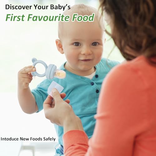 Silicone Baby Fruit Food Feeder & Mini Freezer Nibble Tray, Breastmilk Popsicle - Image 6