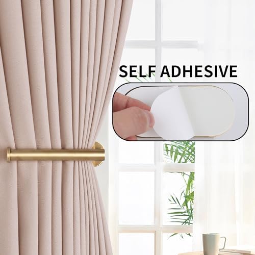 Groleca 2 Pack Adhesive Curtain Holdbacks Curtain Tie Backs - Image 3