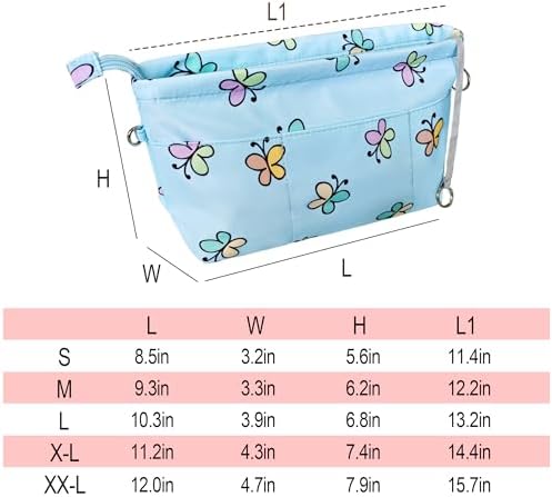 Vercord Premium Nylon Purse Organizer Tote Handbag Insert Organizers Bag in Bag - Image 2
