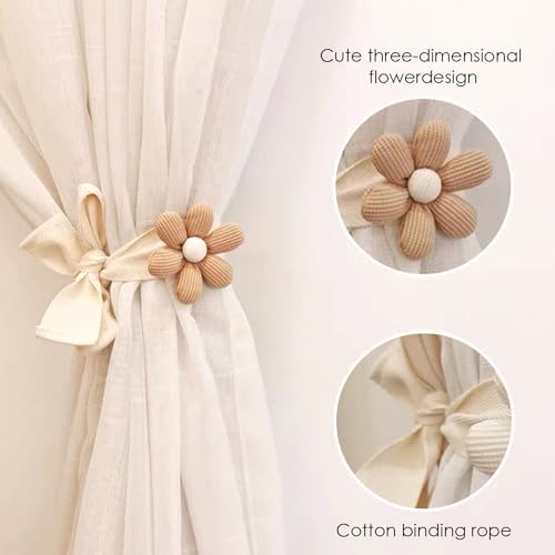 SRG Curtain Tiebacks for Curtains 4 Pack, Decorative Curtain Holdbacks for - Image 2