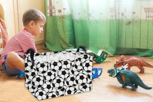 Essme Rectangular Soccer Baskets, Kids Storage Box, Easter Basket - Image 3