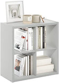 Furinno Cubicle Open Back Decorative Cube Storage Organizer, Light Grey by Furinno-FitsYourSpaceFitsYourBudget