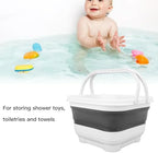Bath Toy Storage Organizer, Foldable Quick Drain High Capacity Baby Bath Toy - Image 2