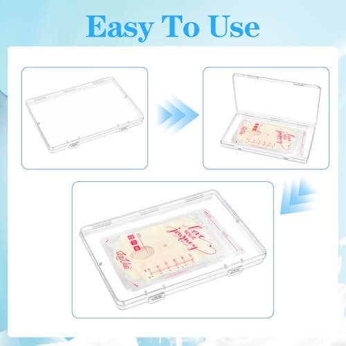 8 Pack Clear Clear Freeze Flat Breastmilk Storage Organizer, Space Saving - Image 3
