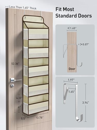 Yecaye 1 Pc 5 Tier Over the Door Organizer - Image 4