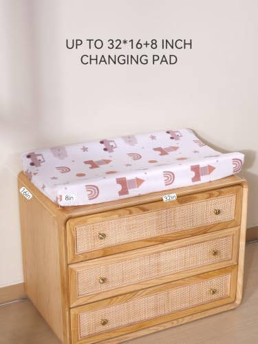 TILLYOU Changing Pad Cover Set in Soft Jersey Material - Image 2