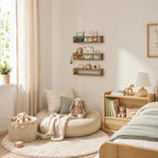 3Pack Nursery Book Shelves, Solid Wood Floatingshelf - Image 5