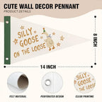 Silly Goose Pennant Banner Flags Nursery Toddler Wall Decor - Image 6