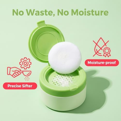 1Pcs Empty Refillable Baby Talcum Powder Box - Image 2