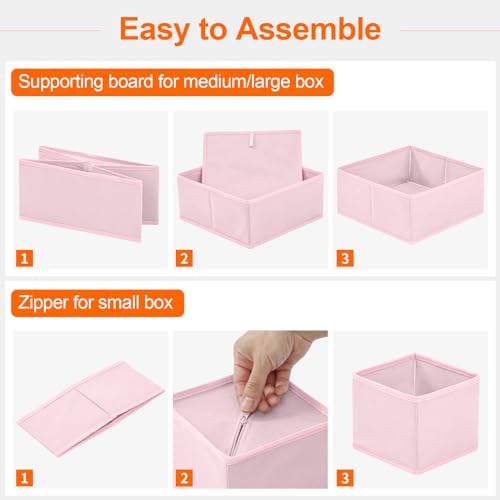 Stero 6 Pack Drawer Organizers for Clothing, Dresser Drawer Organizer Clothes - Image 6