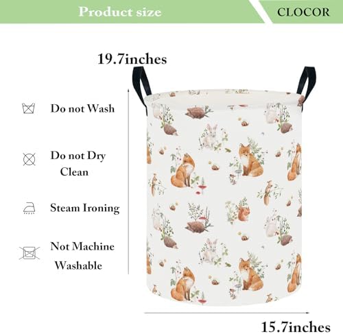 CLOCOR Large Laundry Basket, Waterproof Fabric Storage Container, Room - Image 6