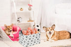 Rectangular Dog Basket, Dog Toy Bin, Dog Storage Basket Organizer.Waterproof PE - Image 3