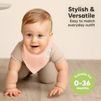 KeaBabies 8pk Organic Baby Bandana Bibs - Image 4