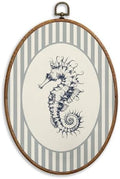 SONMYSULIL Coastal Beach Seahorse Wall Art Decor, Ocean Beach Nursery Oval Wall by Unknown