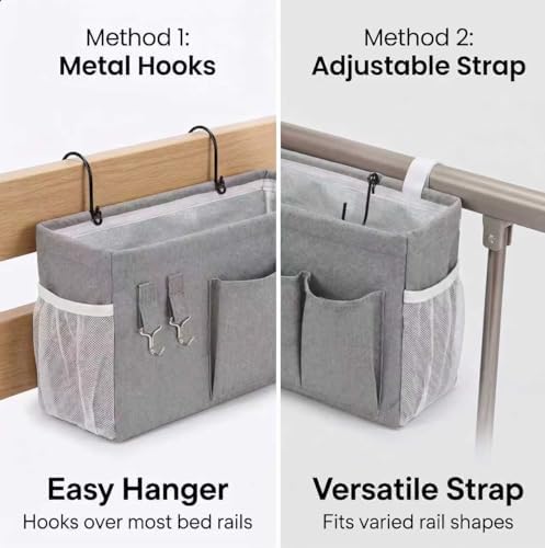 2pc Bedside Caddy Organizer - Image 5
