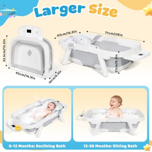 Orzbow Collapsible Baby Bathtub - Image 3