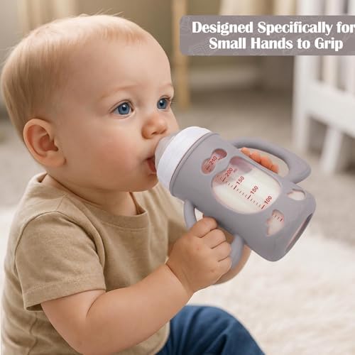 BUSOHA 3 Pack Silicone Sleeves for Pigeon 8oz Baby Bottle - Image 5