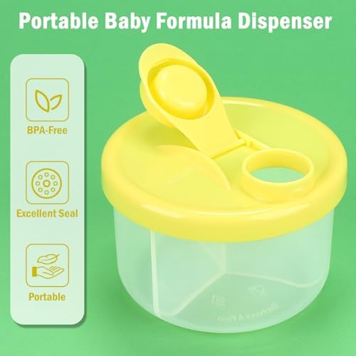Accmor Baby Formula Dispenser On The Go, Rotating Formula Container to Go - Image 2