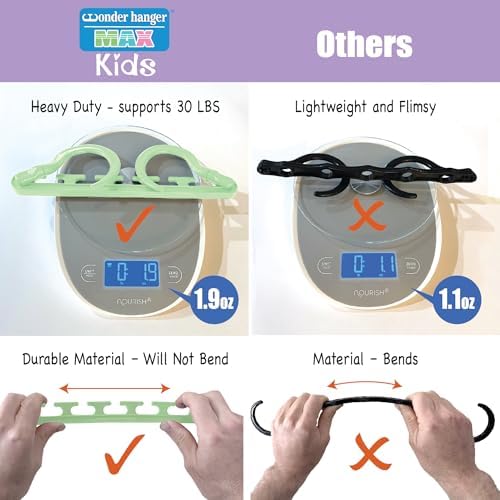 Wonder Hanger Max Space Saving Hangers, 360° Hooks, Pastel Green - Image 5