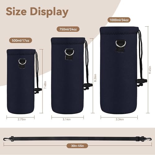 AUPET Water Bottle Sling Bag Carrier Crossbody Sleeve, Insulated Neoprene - Image 2
