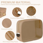 YOPCDJ 4PCS Clear Makeup Bag Set, Waterproof TPU Purse Organizer Pouches - Image 4