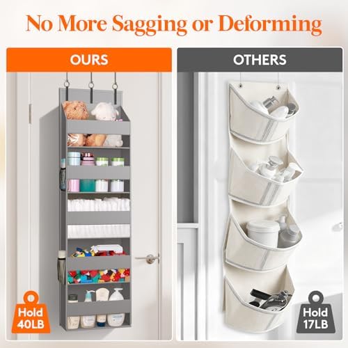 Lifewit 1 Pack Over the Door Organizer, 5 Section Hanging Storage - Image 7