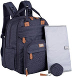 BabbleRoo Extra Large Diaper Bag Backpack, Expandable Baby Bag by BabbleRoo
