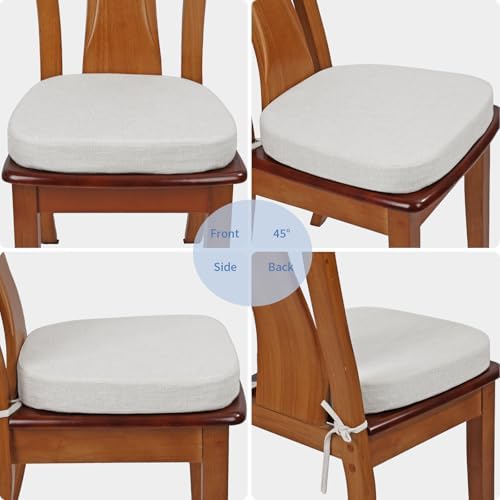 BUYUE Thickened 2.5" Dining Chair Cushions Set of 6, U-Shape High Density Foam - Image 4