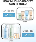 BAGSMART Clear Toiletry Bag 2-Pack TSA Approved Water-Repellent - Image 6