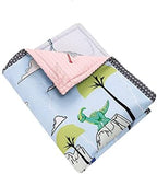 Animals 3pcs Baby Crib Bedding Set Pink Nursery Bedding Set - Image 5